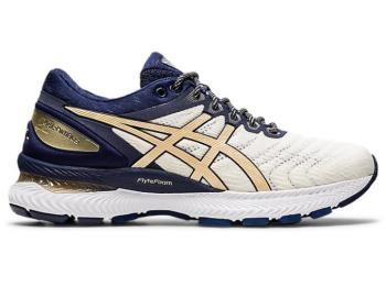 Asics Dam Löparskor GEL-Nimbus 22 THE NEW STRONG Vita/Guld